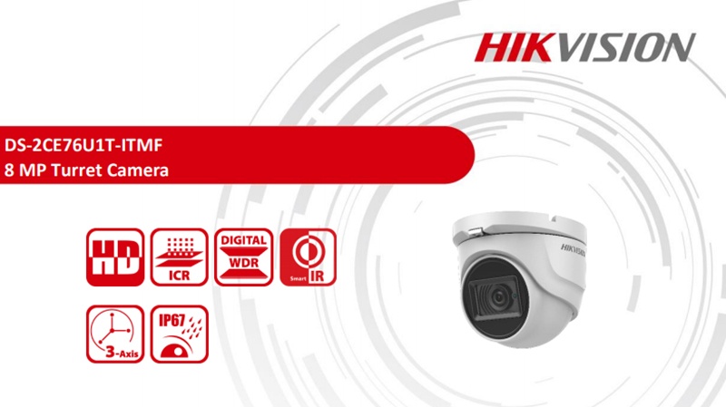 Đại lý phân phối Camera HDTVI Hikvision DS-2CE76U1T-ITMF chính hãng